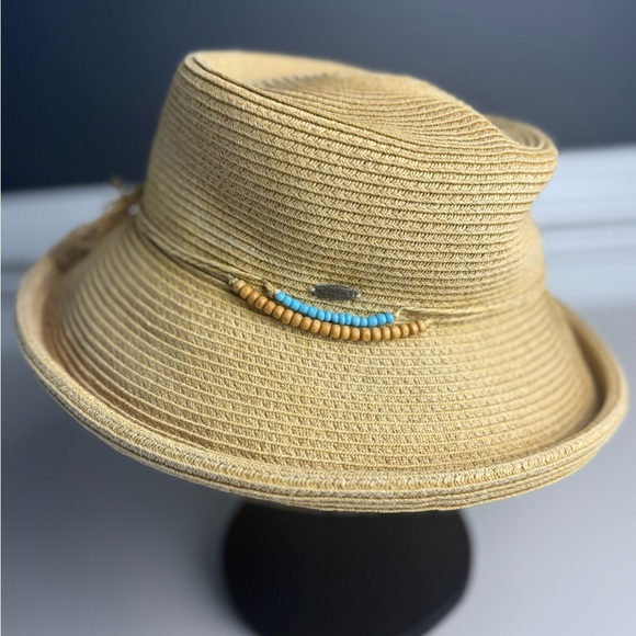 SCALA Collezione tie detail Adjustable Summer Hat - Picture 1 of 7